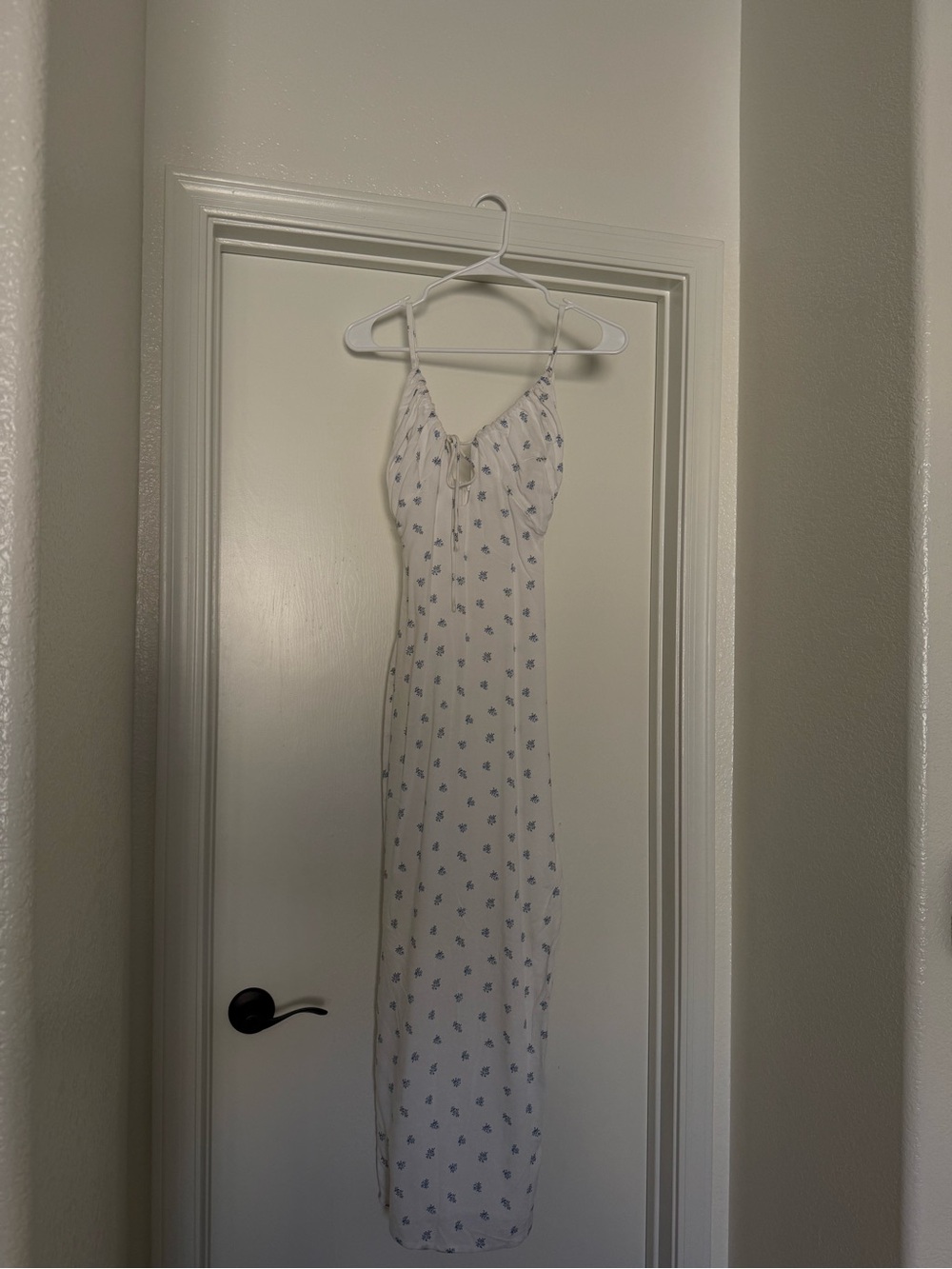 Princess Polly White and Blue Maxi Dress